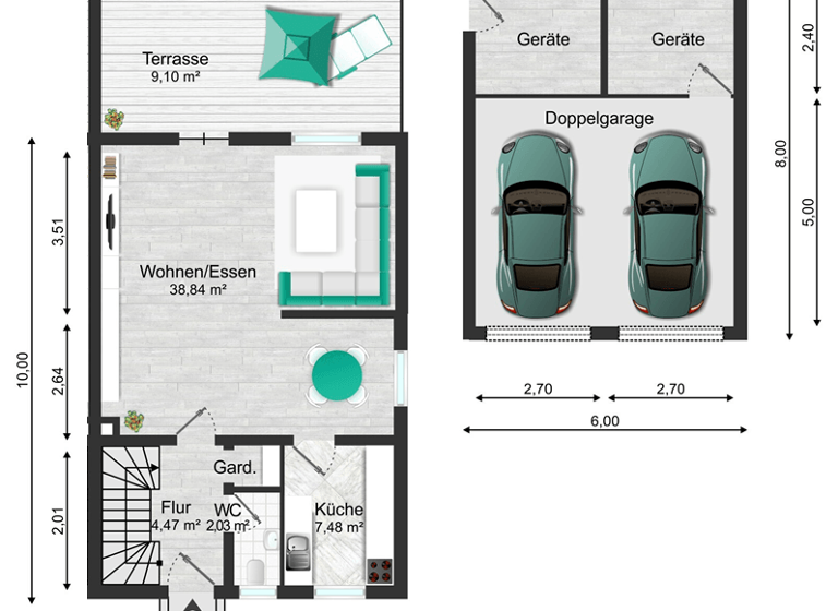 Doppelhaushälfte zum Kauf 990.000 € 6 Zimmer 166,5 m² 215 m² Grundstück Lohhof Unterschleißheim 85716