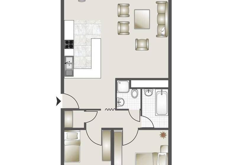Wohnung zum Kauf 240.000 € 3,5 Zimmer 89 m² 5. Geschoss Asemwald Stuttgart 70599