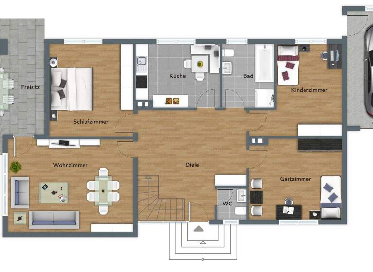 Einfamilienhaus zum Kauf 410.000 € 4 Zimmer 115 m² 589 m² Grundstück frei ab sofort Niederrodenbach Rodenbach 63517