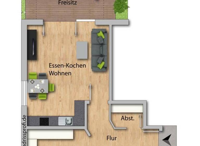 Wohnung zum Kauf 319.000 € 3 Zimmer 75 m²<br/>Wohnfläche Unterroth 89299