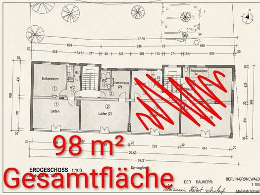 Laden zur Miete provisionsfrei 2.200 € 53 m² Verkaufsfläche Sprengelstraße 17 Wedding Berlin 13353