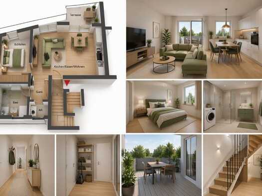 Penthouse zum Kauf - Erstbezug provisionsfrei 264.429 € 1 Zimmer 53,4 m² 3. Geschoss frei ab sofort Röhlingen Ellwangen (Jagst) 73479