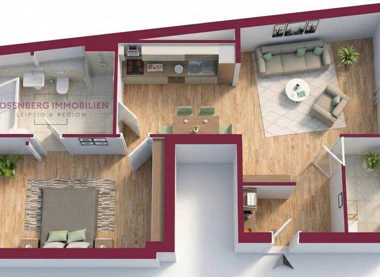Wohnung zur Miete 699 € 2 Zimmer 64,9 m² 4. Geschoss frei ab sofort Delitzscher Straße 168a WE09 Eutritzsch Leipzig / Eutritzsch 04129