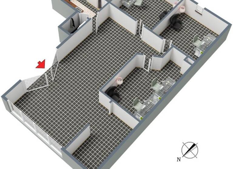 Praxisfläche zur Miete 720 € 5 Zimmer 116,2 m² Bürofläche Richtenberg 18461