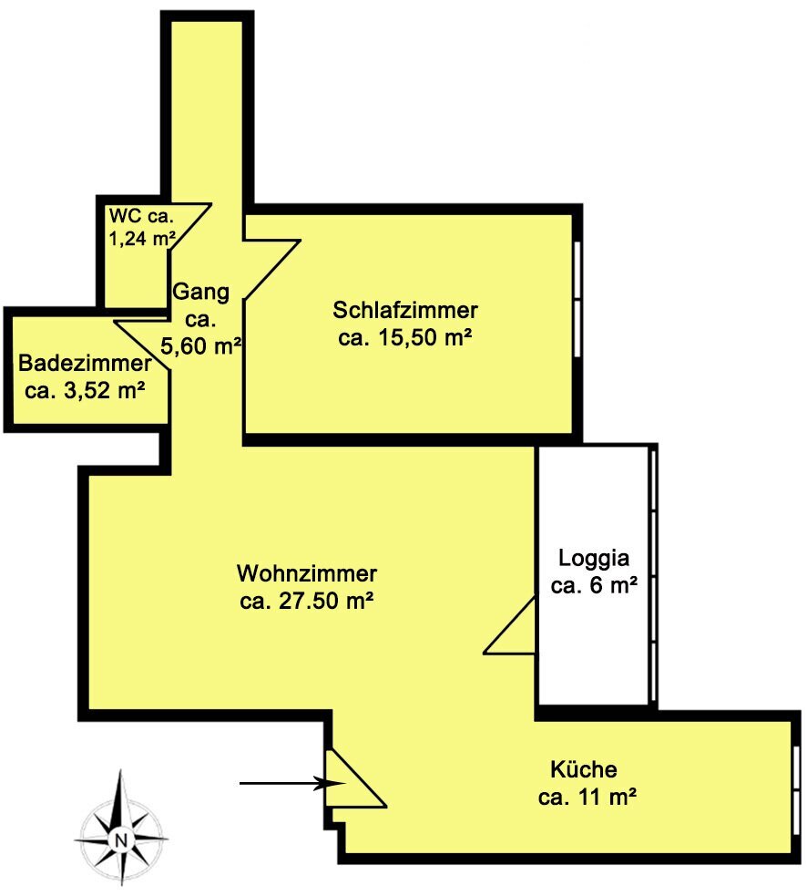 Wohnung zur Miete 788 € 2 Zimmer 64 m²<br/>Wohnfläche 3.<br/>Geschoss Purkersdorf 3002