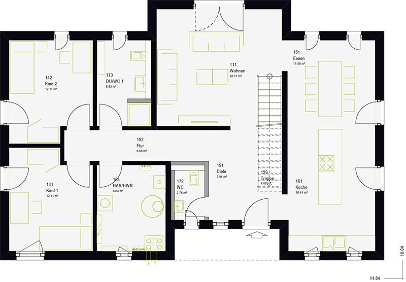 Einfamilienhaus zum Kauf provisionsfrei 537.909 € 5 Zimmer 193 m²<br/>Wohnfläche 500 m²<br/>Grundstück Welschbillig 54298