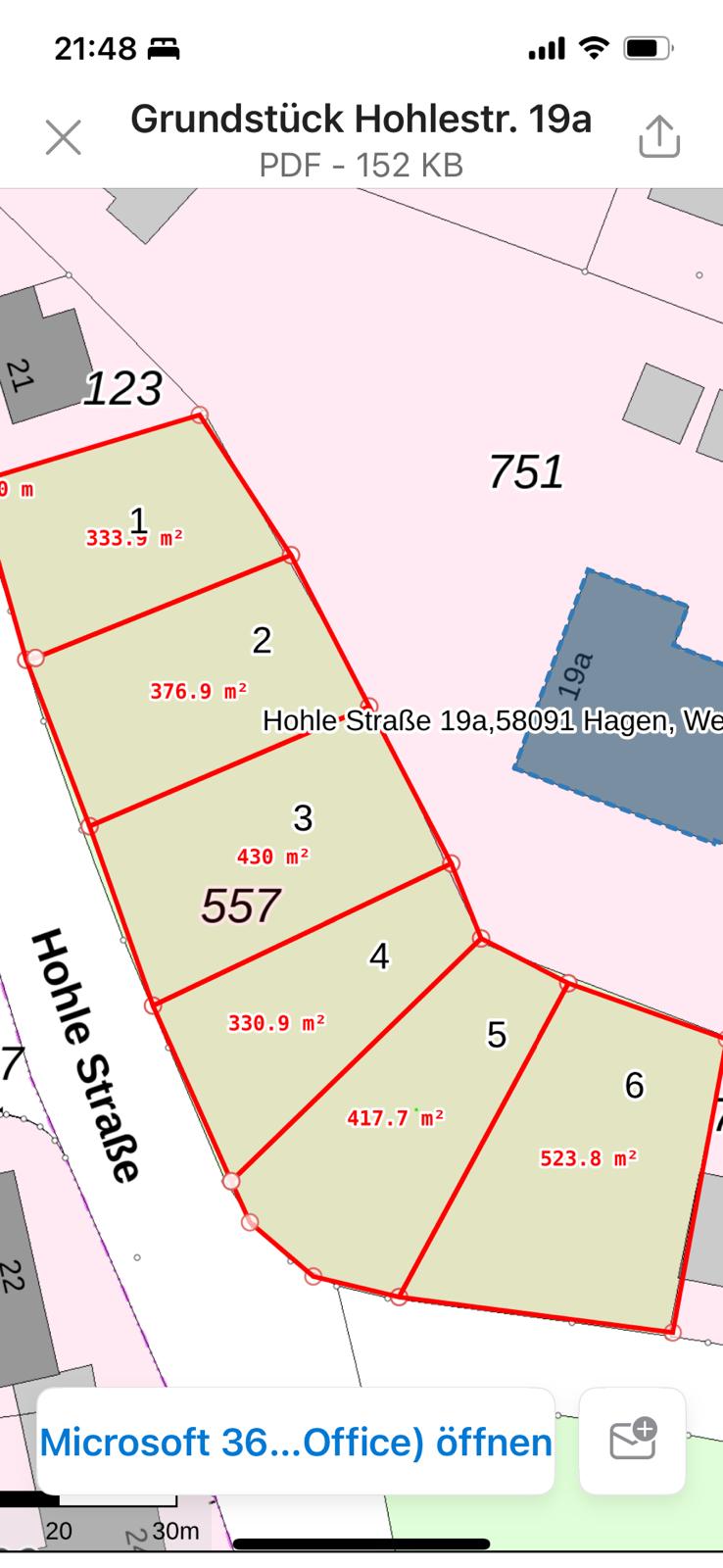 Grundstück zum Kauf provisionsfrei 106.400 € 400 m²<br/>Grundstück Hohle Str. 19a Eilpe-Süd / Selbecke Hagen 58091