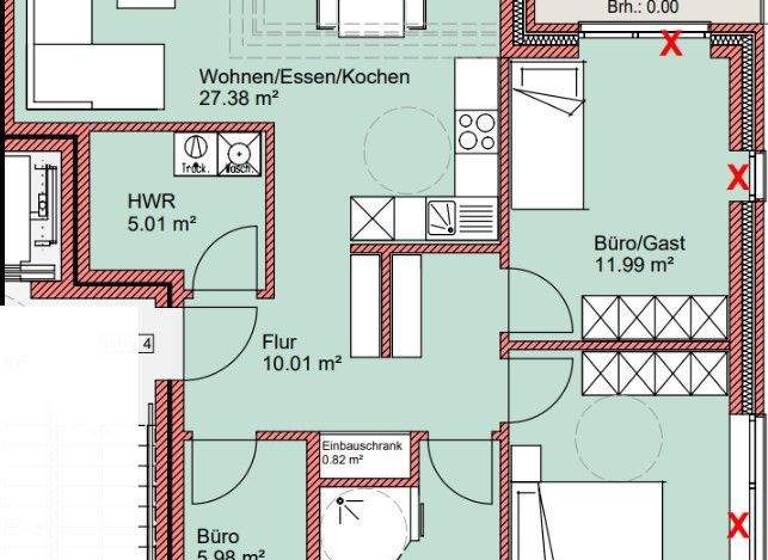 Wohnung zum Kauf - Erstbezug provisionsfrei 310.000 € 3,5 Zimmer 87,7 m² EG frei ab 01.04.2026 Kirchstraße 49 Werlte 49757