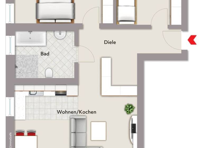 Wohnung zum Kauf provisionsfrei 452.848 € 3 Zimmer 80,2 m² Bechhofen 91572