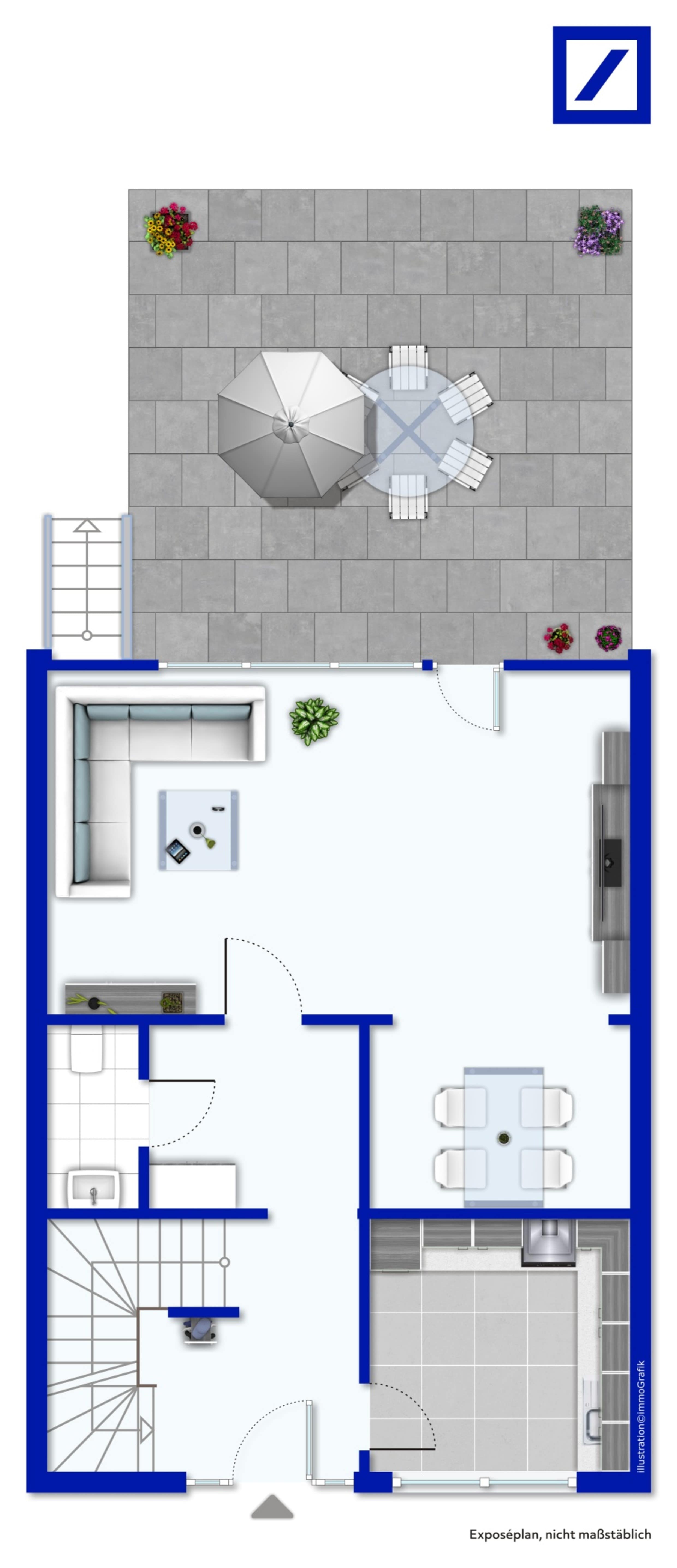 Reihenmittelhaus zum Kauf 439.000 € 4 Zimmer 124 m²<br/>Wohnfläche 243 m²<br/>Grundstück Furth - Mitte Neuss 41462