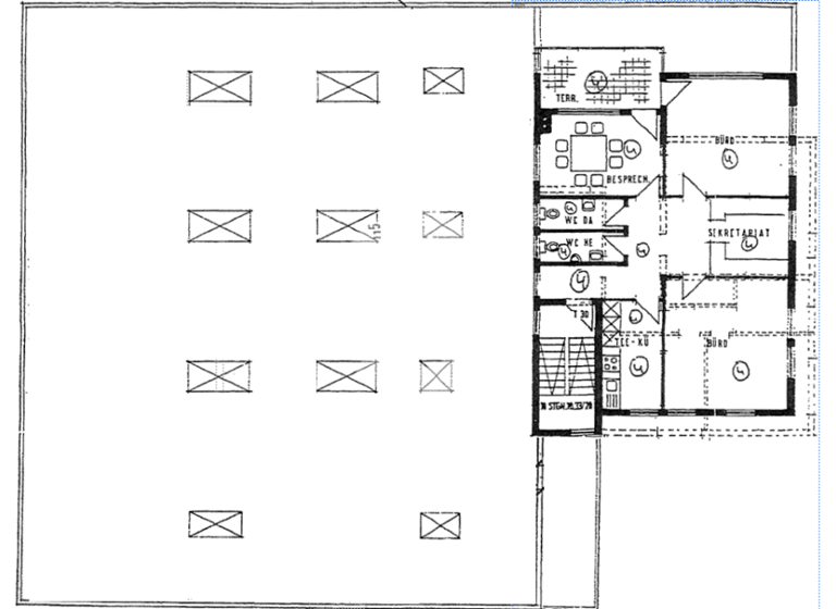 Büro zur Miete 130 m² Bürofläche teilbar ab 130 m² Möhringen Stuttgart, Fasanenhof 70567