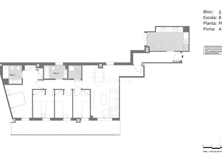 Studio zum Kauf 548.000 € 4 Zimmer 94 m² 1. Geschoss Barcelona 08912