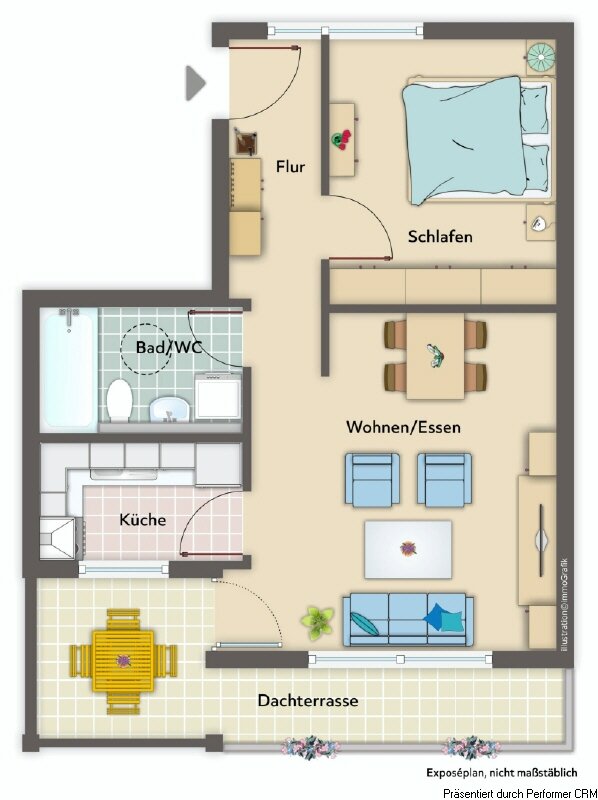 Wohnung zum Kauf 199.000 € 2 Zimmer 47,4 m²<br/>Wohnfläche Aldingen 201 Remseck 71686