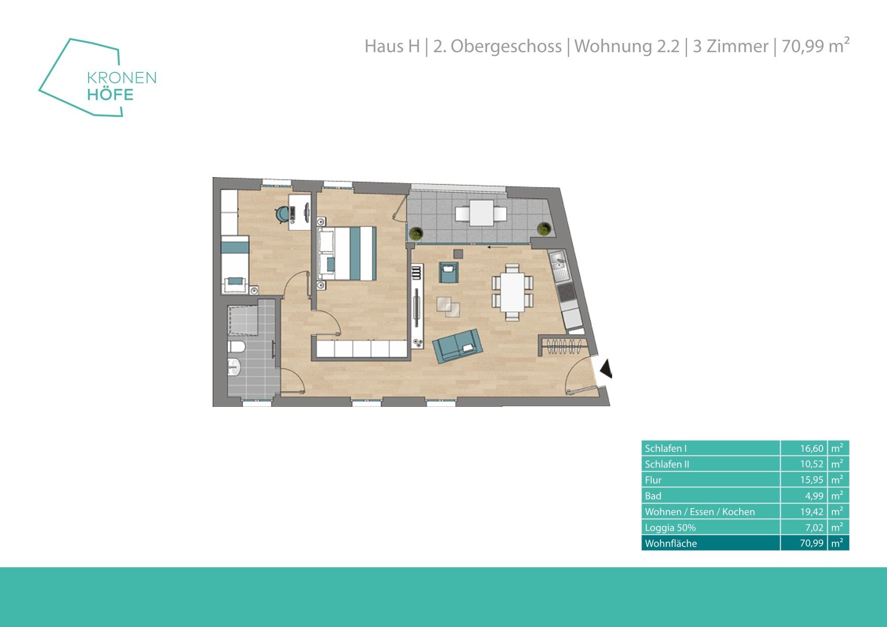 Wohnung zur Miete 1.000 € 3 Zimmer 70 m²<br/>Wohnfläche 2.<br/>Geschoss Backnang Backnang 71522