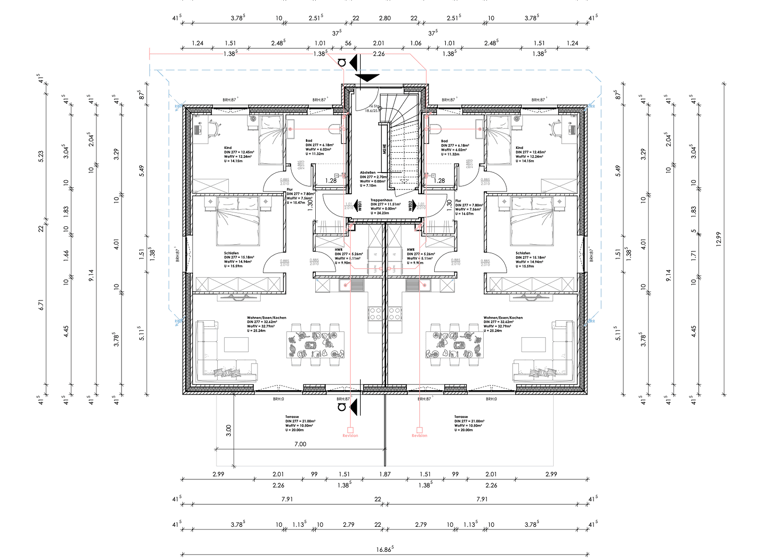 Mehrfamilienhaus zum Kauf - Erstbezug 1.569.000 € 10 Zimmer 315 m² 1.057 m² Grundstück Hundsmühlen I Wardenburg 26203