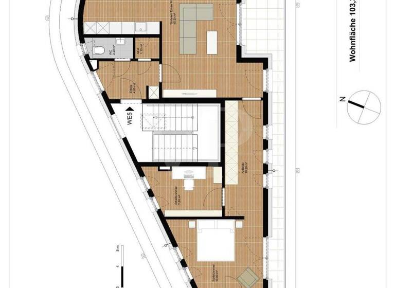 Penthouse zur Miete - Erstbezug 1.690 € 2,5 Zimmer 110 m² Innenstadt Wülfrath 42489