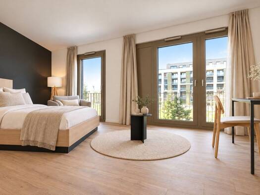 Wohnung zur Miete 1.040 € 1 Zimmer 32 m² Lenore-Volz-Straße 11 Bad Cannstatt Stuttgart 70372