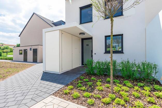 Reihenendhaus zur Miete - Erstbezug 1.775 € 3 Zimmer 88 m² 150 m² Grundstück frei ab sofort Bibertstraße Gebersdorf Nürnberg 90449