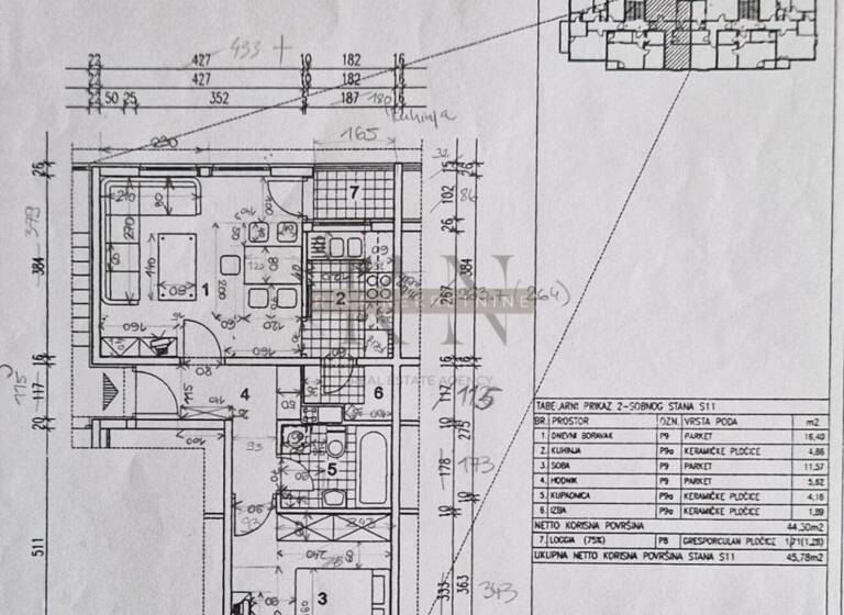 Wohnung zum Kauf 259.000 € 2 Zimmer 48 m² 2. Geschoss Kajzerica, Novi Zagreb - Zapad Siget - Kajzerica - Trnsko