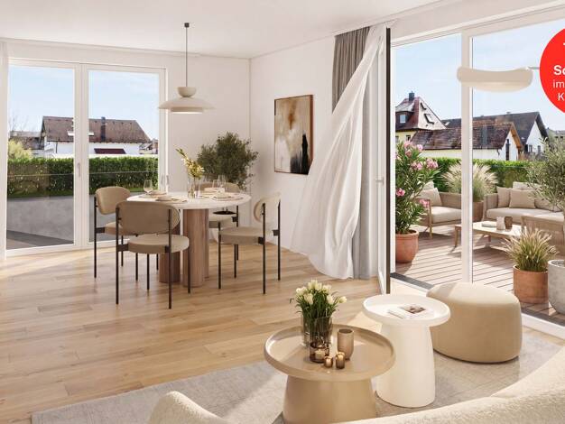 Wohnung zum Kauf - Erstbezug provisionsfrei 419.900 € 3,5 Zimmer 80,8 m² 1. Geschoss Ay Senden 89250