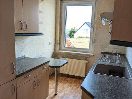 Wohnung zur Miete 320 € 2 Zimmer 47 m² EG frei ab sofort Leihaer Straße 22 Roßbach Braunsbedra 06242