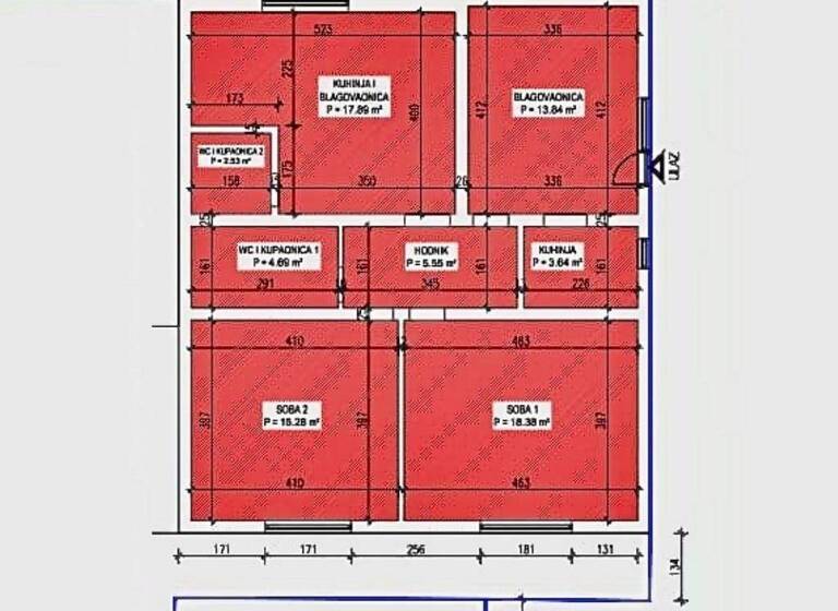 Wohnung zum Kauf 360.000 € 2 Zimmer 80 m² Split
