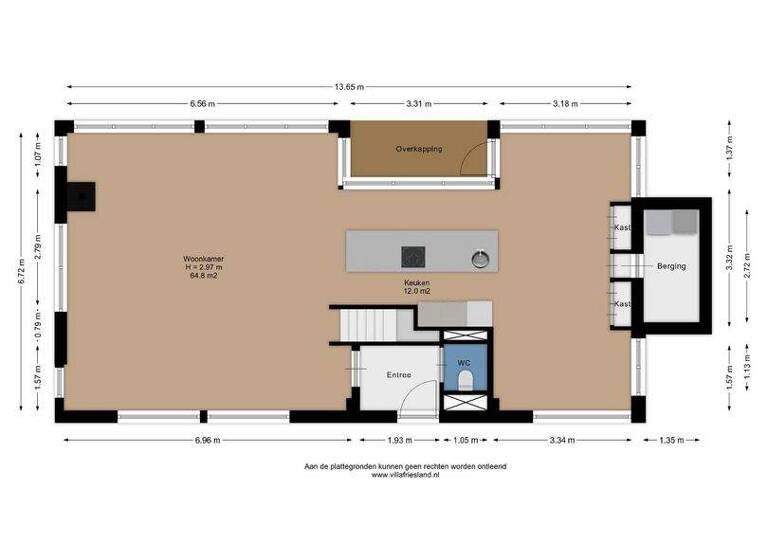Einfamilienhaus zum Kauf 1.200.000 € 5 Zimmer 218 m² 21.211 m² Grundstück kiesterzijl 56 herbaijum 8807 PG
