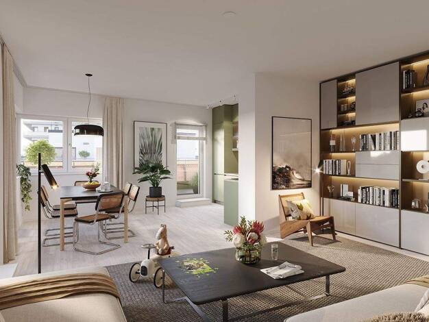 Wohnung zum Kauf - Neubau 469.300 € 4 Zimmer 94,7 m² EG Dösner Weg Zentrum-Südost Leipzig 04103