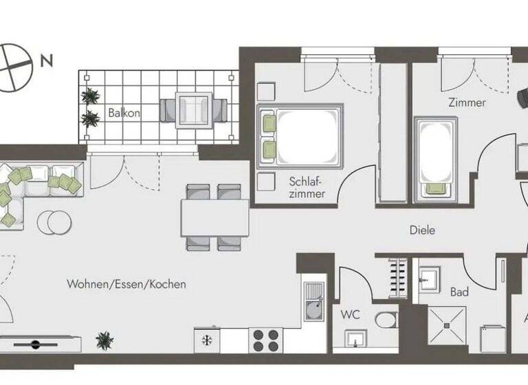 Wohnung zur Miete 1.169 € 3 Zimmer 76 m² EG frei ab sofort Heilbronnerstraße 2 Bretten 75015