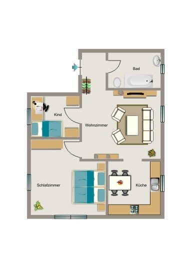 Wohnung zur Miete 515 € 3,5 Zimmer 65,1 m²<br/>Wohnfläche EG<br/>Geschoss 01.02.2025<br/>Verfügbarkeit Brelohstraße 10 Suderwich Recklinghausen 45665