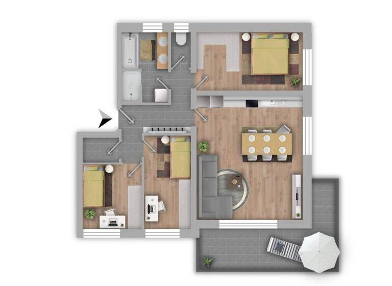 Wohnung zum Kauf 560.000 € 4 Zimmer 86,7 m² 2. Geschoss Grödig 5082