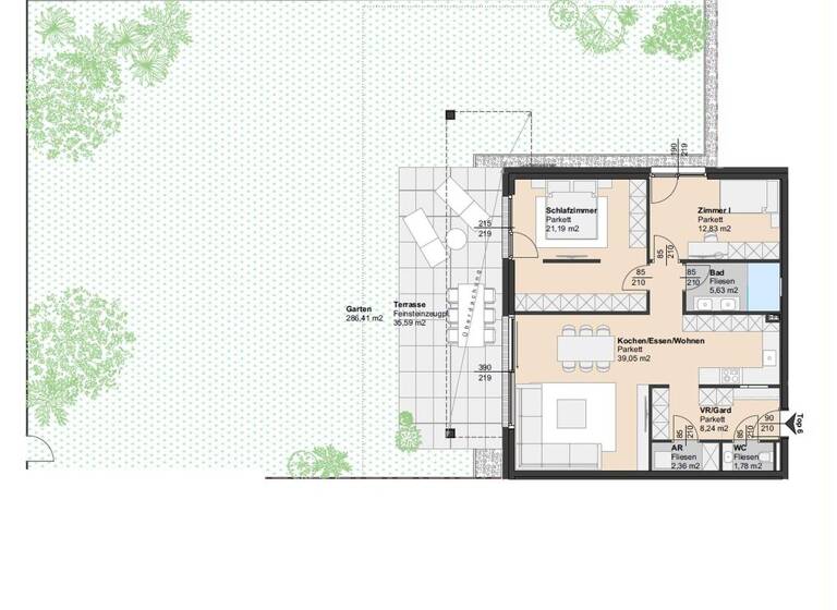 Wohnung zum Kauf 895.000 € 3 Zimmer 91 m² Brunn am Gebirge 2345