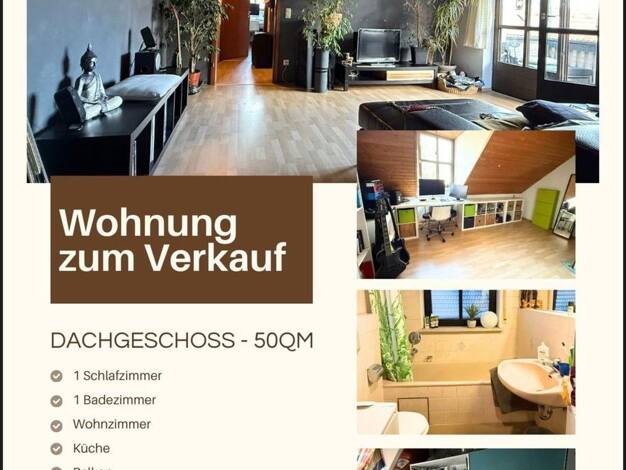 Wohnung zum Kauf provisionsfrei 265.000 € 2 Zimmer 50 m² 3. Geschoss Zweibrückenstr. 18 Pfersee Augsburg 86157