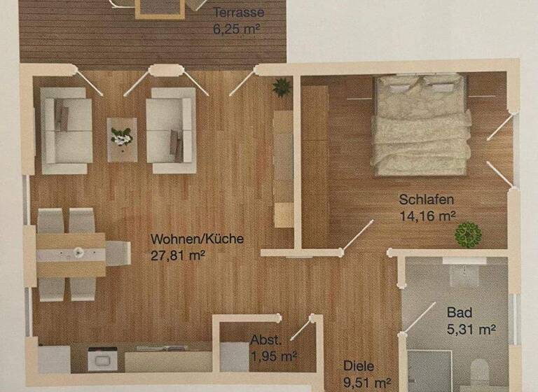 Wohnung zum Kauf provisionsfrei 259.000 € 2 Zimmer 65 m² EG Quickborn 25451