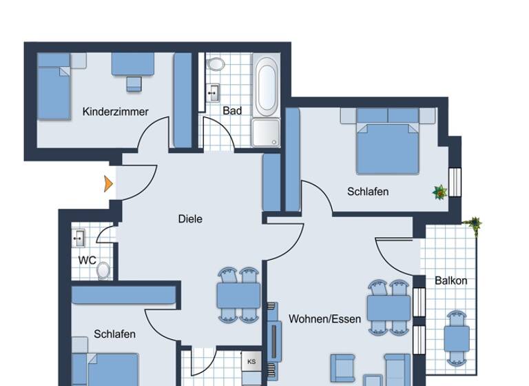 Wohnung zur Miete 1.100 € 4 Zimmer 123 m²<br/>Wohnfläche Dachgeschoss<br/>Geschoss 01.06.2025<br/>Verfügbarkeit Ketschendorf Coburg 96450