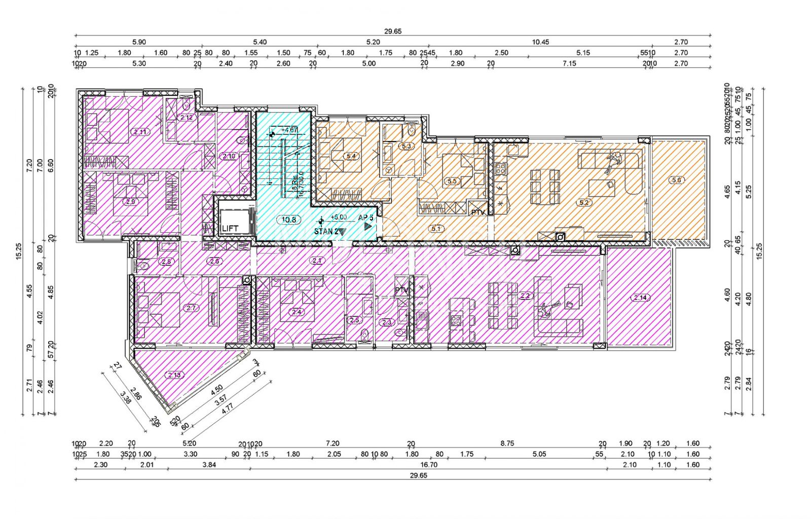 Wohnung zum Kauf 639.500 € 3 Zimmer 80 m²<br/>Wohnfläche 2.<br/>Geschoss Opatija center