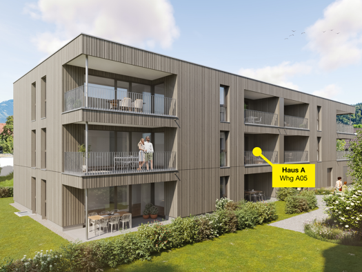 Terrassenwohnung zum Kauf - Erstbezug 349.000 € 2 Zimmer 49,7 m² Bifangstraße Feldkirch 6800