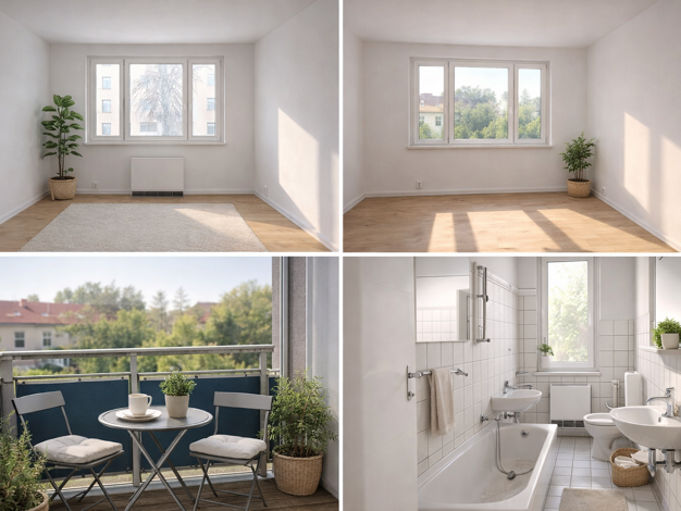 Wohnung zur Miete 300 € 3 Zimmer 65,1 m² frei ab sofort Löbejün Wettin-Löbejün 06193