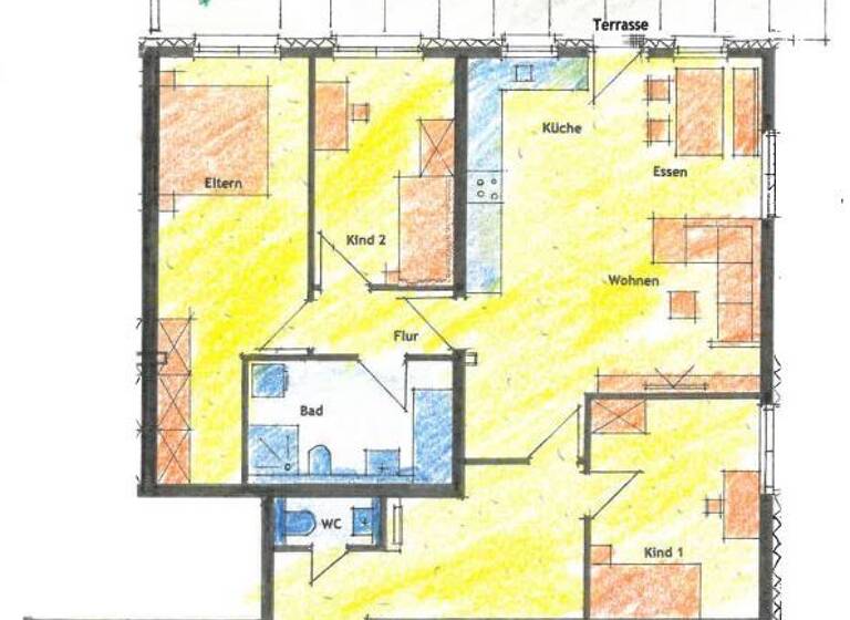 Wohnung zur Miete 1.270 € 4 Zimmer 131,2 m²<br/>Wohnfläche Tannenberg 13 Schlüsselfeld Schlüsselfeld 96132