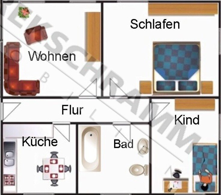 Wohnung zur Miete 450 € 3 Zimmer 68 m²<br/>Wohnfläche 01.03.2025<br/>Verfügbarkeit Langewiesen Langewiesen 98704