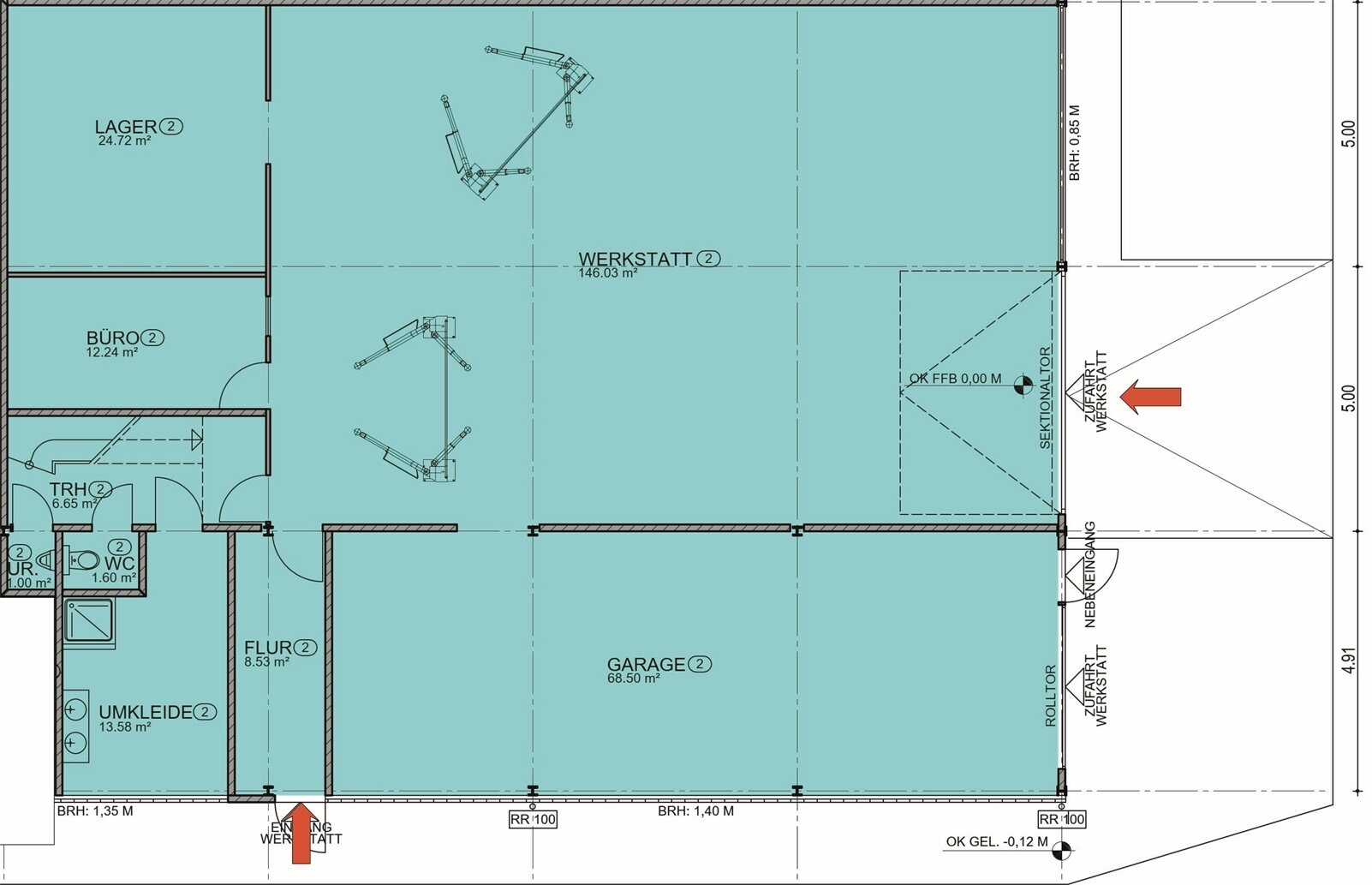 Lagerhalle zur Miete 4,79 € ab 280 m²<br/>Teilbarkeit Schwalbach Schwalbach 66773