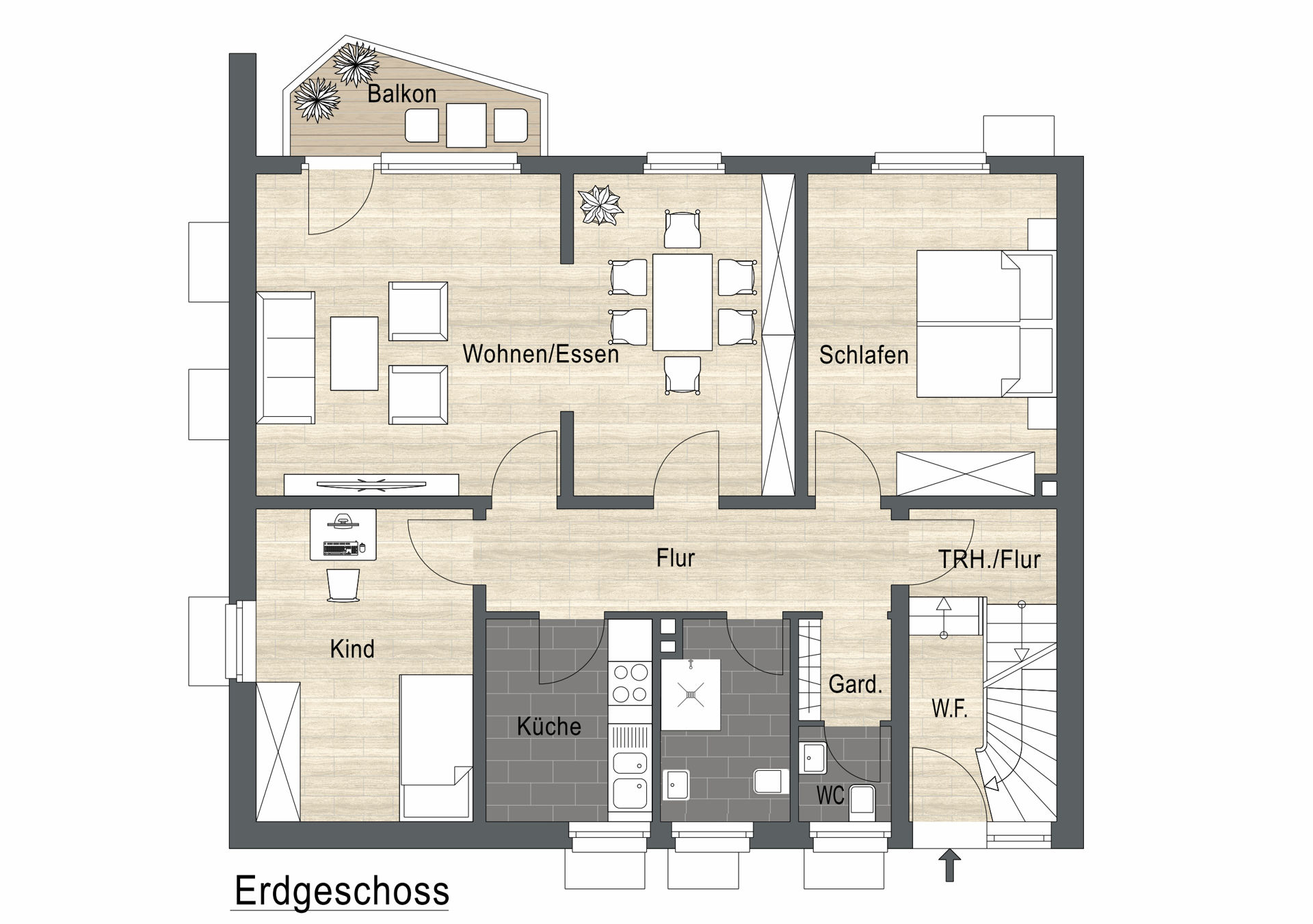 Wohnung zum Kauf provisionsfrei 184.900 € 3 Zimmer 81,6 m²<br/>Wohnfläche Borken Borken 46325