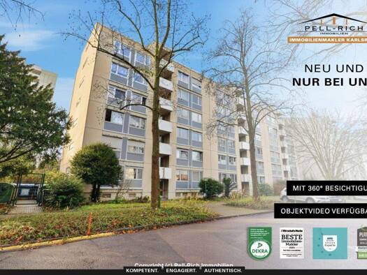 Wohnung zum Kauf 270.000 € 3 Zimmer 76 m² 2. Geschoss Durlach Karlsruhe 76227