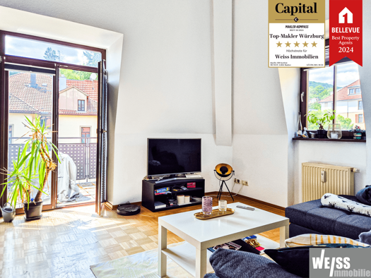 Maisonette zur Miete 890 € 2 Zimmer 79 m² 4. Geschoss frei ab 01.10.2025 Leistenstraße 5 Steinbachtal Würzburg 97082