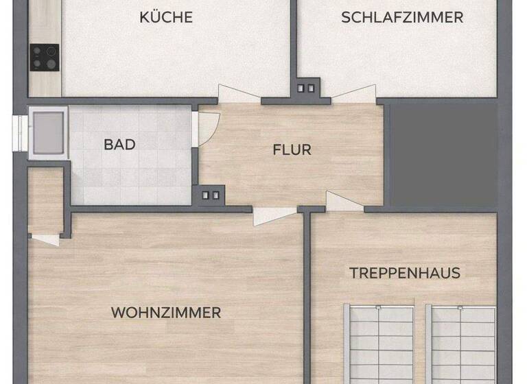 Wohnung zur Miete 480 € 2,5 Zimmer 48 m² 1. Geschoss Boy Bottrop 46240