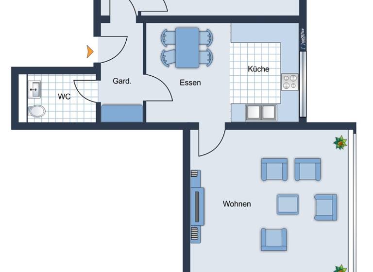 Wohnung zum Kauf 640.000 € 2 Zimmer 80 m² EG Neuhausen-Nymphenburg München / Nymphenburg 80638