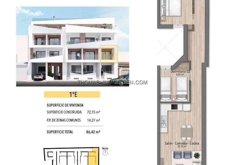 Wohnung zum Kauf 260.000 € 3 Zimmer 74 m² Torrevieja 03180