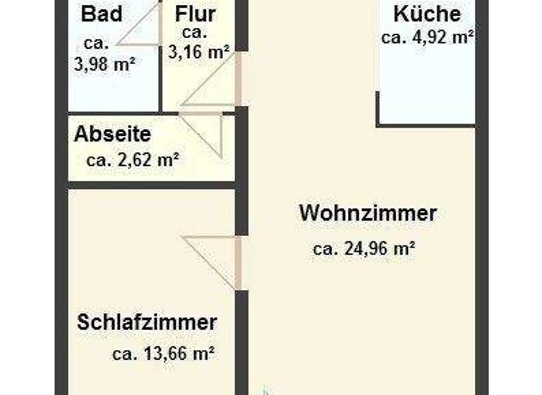Wohnung zum Kauf 169.000 € 2 Zimmer 55,1 m² Holsteiner Str. 1 Reinbek 21465