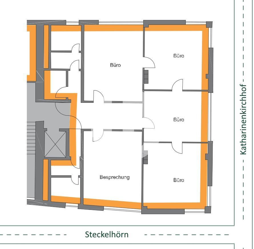 Bürofläche zur Miete 18,50 € 315 m²<br/>Bürofläche Hamburg - Altstadt Hamburg 20457