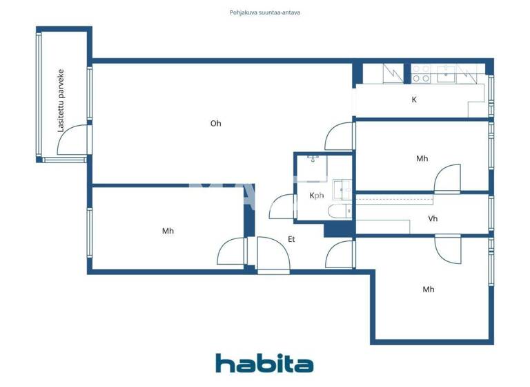 Wohnung zum Kauf 285.000 € 4 Zimmer 76 m² 1. Geschoss Rantakartanontie 1 Helsinki 00910
